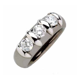 Anello Trilogy: " Fascetta Trylogi" — Arigiò, gioielli artigianali italiani