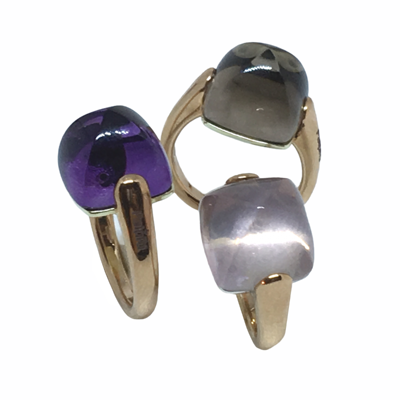 Anello "Cuspide" Maxi in oro e semi-prezioso — Arigiò, gioielli artigianali italiani