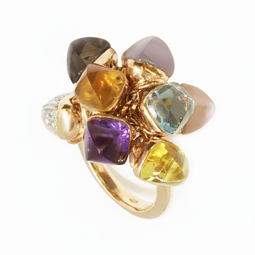 Fantasy: Anello "MultiSogni" minicuspidi — Collezione Palpiti — Arigiò, gioielli artigianali italiani
