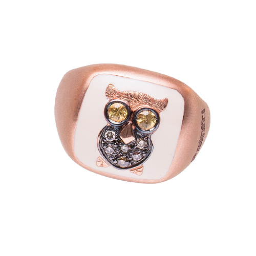 Anello Civetta — Collezione Palpiti — Arigiò, gioielli artigianali italiani