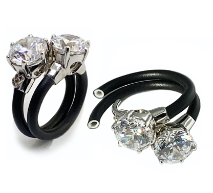 Anello Contrarier Bourlesque — Arigiò, gioielli artigianali italiani
