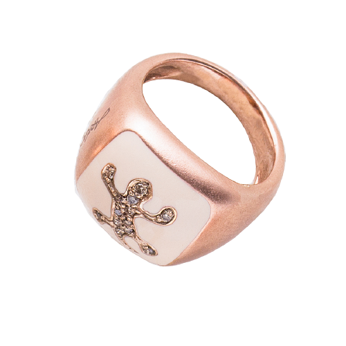 Anello geco — Collezione Palpiti — Arigiò, gioielli artigianali italiani