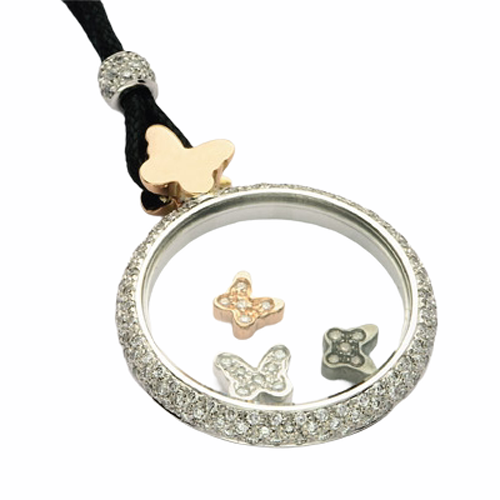 Pendente “Sogno” oro e diamanti — Collezione Palpiti — Arigiò, gioielli artigianali italiani