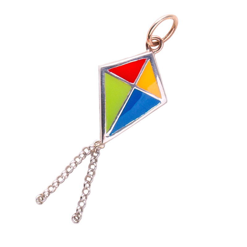 Pendente Aquilone oro e smalti
